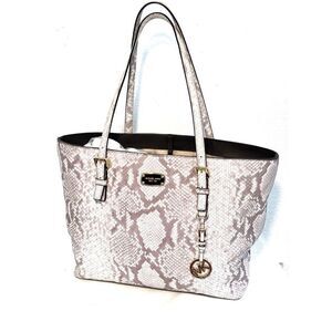 EUC Michael Kors Python Print Bag